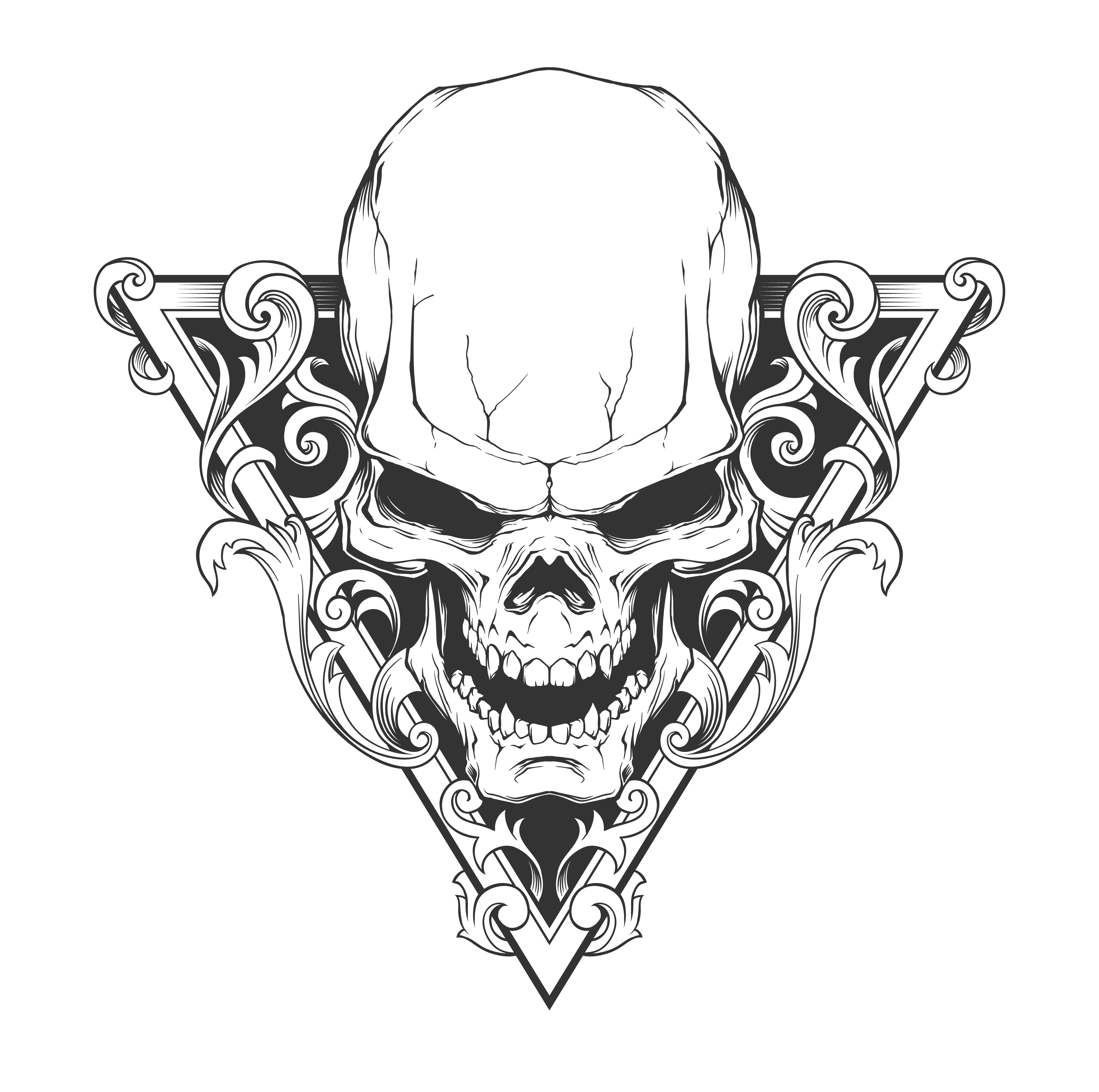 Collection 94+ Images Pictures Of Skulls For Tattoos Completed